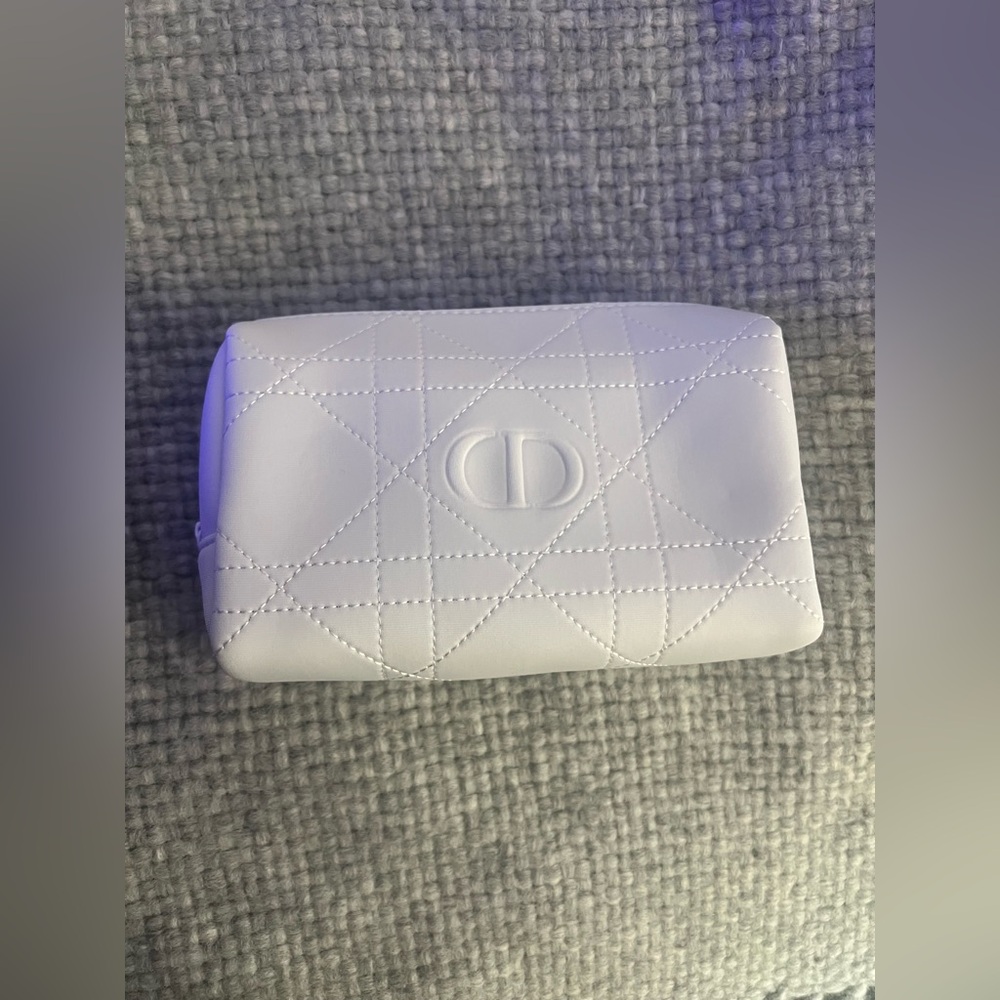 Dior Beauty: Cosmetic Bag (White) quilted makeup bag